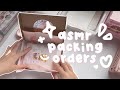 Asmr packing orders real time  small business no music or talking 2