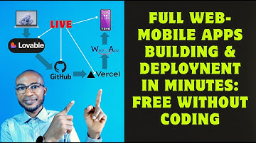 Build & Deploy a Complete Web + Mobile App Without Code — Using Free AI Tools Only