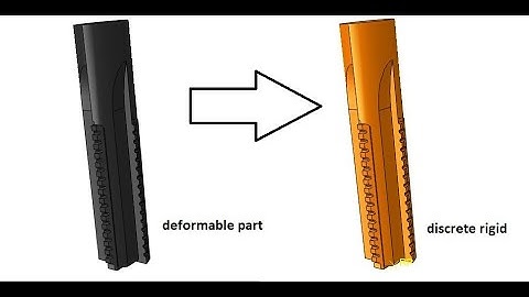 abaqus tutorials : how to get discrete rigid from deformable solid part ( arabic)