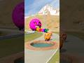 Big &amp; Small Monster Balls vs Giant Lava - BeamNG.Drive 🔥👹#shorts