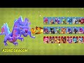 Azure Dragon VS All Troops - Clash Of Clans