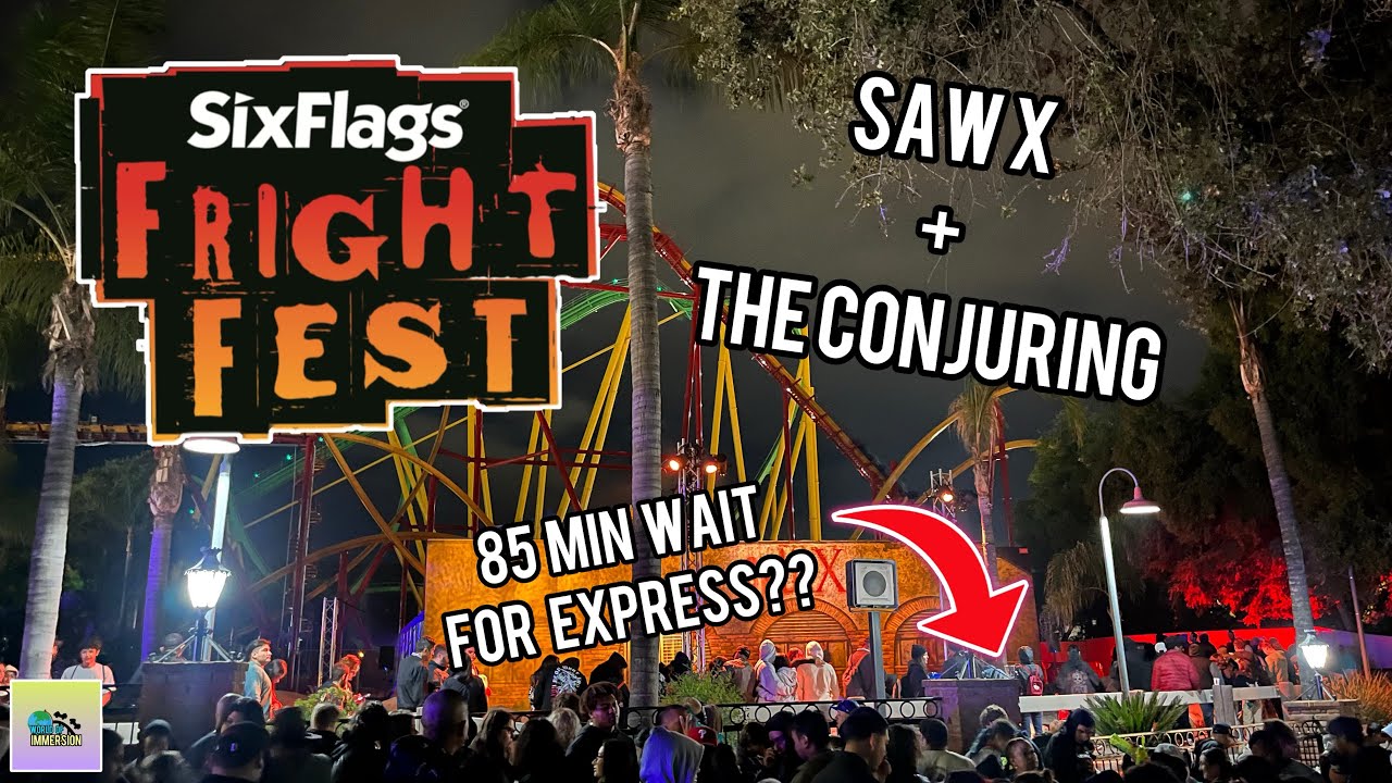 Our Not So Great Experience at Six Flags Fright Fest Saw X + The Conjuring Reviews! YouTube