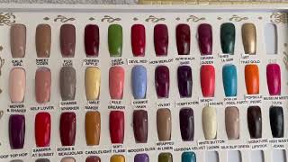 Shellac Colour Swatches