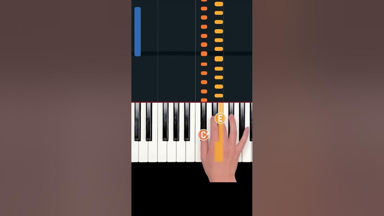 How to impress on piano in 35 seconds! (EASY) #shorts