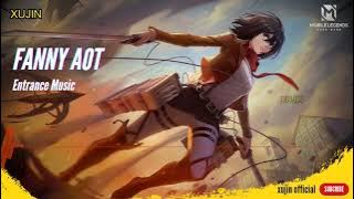 Skin AOT Fanny Mikasa Ackerman Entrance Music Mobile Legends Attack On Titan Display BGM MLBB XUJIN