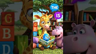 Gigi tells her first story 📖 #shorts #YouTubeShorts #GigiTheGiraffe #SightWords #readingforkids
