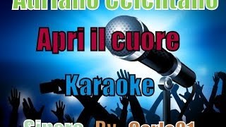 Adriano Celentano - Apri il cuore karaoke chords
