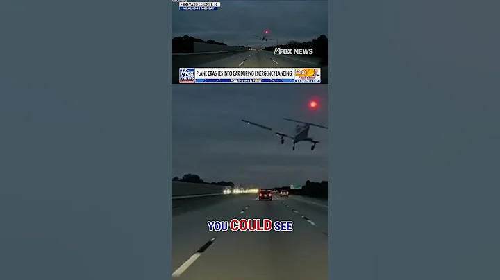 WATCH: Plane CRASHES into car during emergency landing #foxnews #news #us #fox