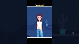 Does homework improve learning ? 😎 #shorts #school #homework