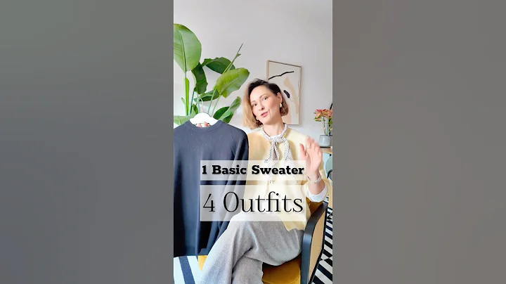 One BASIC SWEATER = 4 OUTFITS! How to style wardrobe essentials and look CHIC!