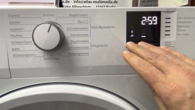 Beko DS7512PA Wärmepumpentrockner-7kg-Energieklasse A+++-Kindersicherung  deaktivieren - YouTube