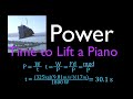 Physics Quiz on Power and Work