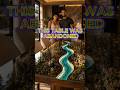 Built a Tiny River Inside a Luxury Table   #shorts #timelapse #epoxy #building #resinart