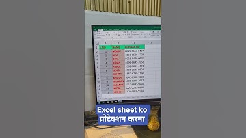 Excel Sheet Ko Password Se Lock Kaise Kare | 100% #excel #exceltips #exceltricks #dataentry