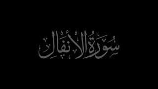 Surah Al-Anfal 8 recited by Muhammad Siddeeq al-Minshawi Mujawwad With Arabic Text (HD)