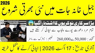 Punjab Prisons Foundation Jobs 2026 | Latest Govt Jobs in Pakistan | Apply Online Before Last Date 