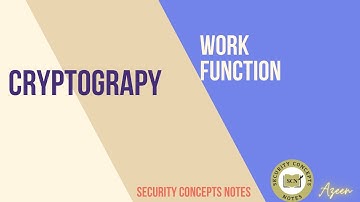 Cryptography - Work Function