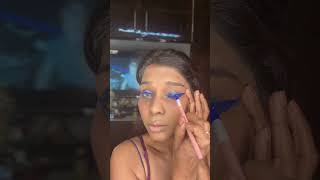 Let create this look with background noise 😬#transition #makeuptutorial #instareels #blueeyessong