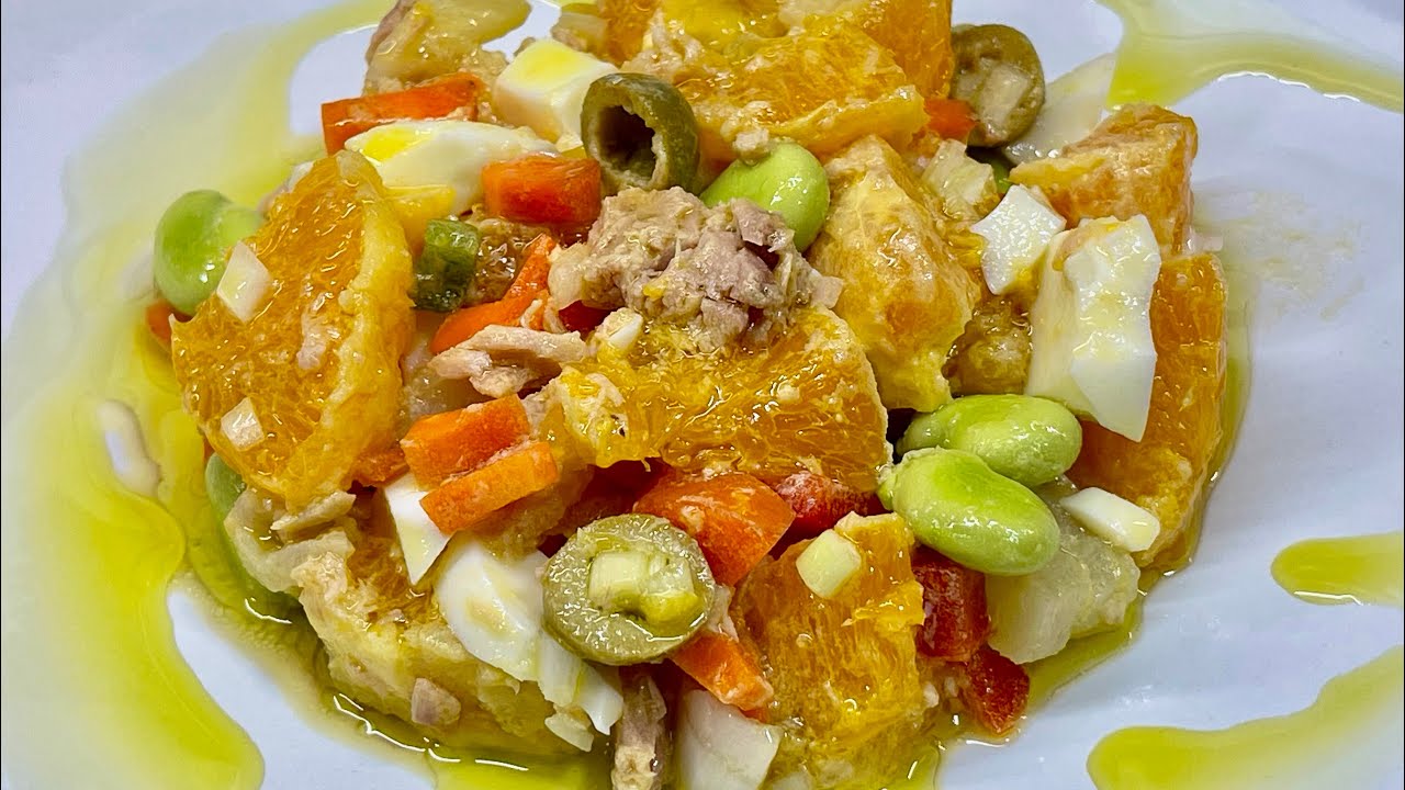 ENSALADA DE NARANJA. OTRA RECETA PARA HACER , SALUD EN CADA BOCADO