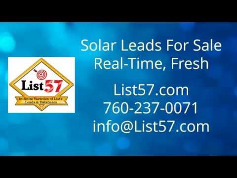 Solar Sales Leads Real Time Fresh Phone Email List57 com