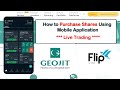 How to Purchase Shares Using Mobile Application in Geojit