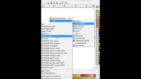 Hide & Show color platter in CorelDRAW 🔥। #shorts
