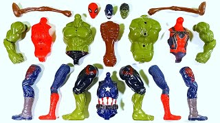 Assemble Toys ~ Spider-Man, Captain America, Hulk Smash Vs Sirenhead ~ Avengers Superhero Toys