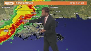 New Orleans Weather: Storms expected Monday with low risk for severe weather