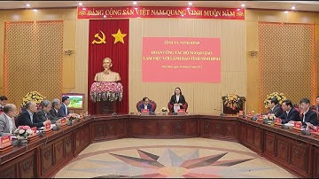 Đoàn công tác của Bộ Ngoại giao làm việc với lãnh đạo tỉnh Ninh Bình