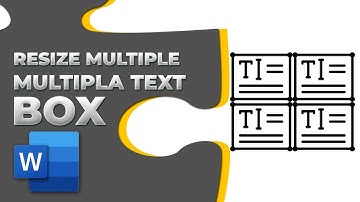 How to resize multiple text boxes in word