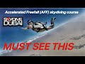 Explained AFF skydiving course 1-8 in Skydive Dubai  (with comments Must See) Learn to skydive