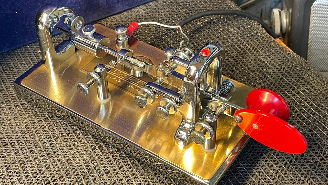 その他 Vibroplex Vintage, Vibroplex, Chrome Plated, Deluxe, Morse Code, Paddle, Used