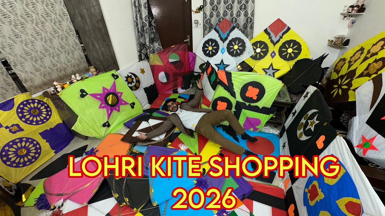 Lohri Ki Tayari | Kite Shopping +Birthday Party | Vlog Day Out | kites Flying ♥️