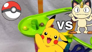 Pokémon Battle Marble Race: Pikachu vs Meowth | Pokemon Rush