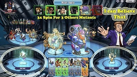 Mutant Genetic Gladiator : Mutant Reactor "Music" Completed 3 x Spin for 3 Others Mutants