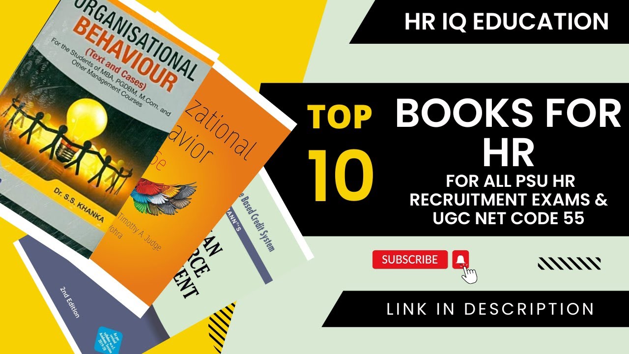Best book for HR l Important books for PSU HR Examinations UGC NET