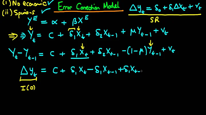 Error correction model - part 1