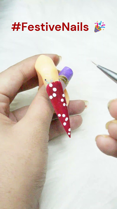 🌺 Bold Floral Sawan Nail Art | Red & White Festive Design 💅✨ #nailartheaven #nailart #nailgelart