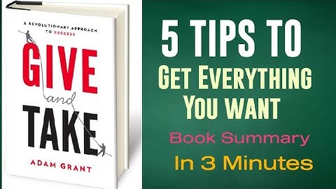 Change your "LIFE" right now😨| Give & Take Book Summary in just 3 minutes📖|GyanKBC|