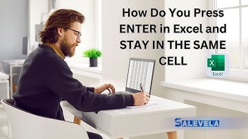 How Do You Press ENTER in Excel and STAY IN THE SAME CELL