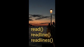 Lec 41  read, readline & readlines in Python