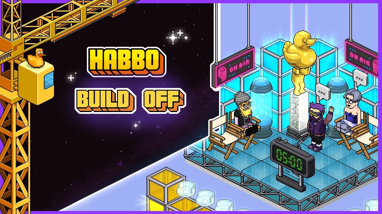 BUILD OFF in Habbo with Pulx, Amaiazing and Olsoweir!