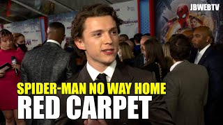 Tom Holland at the Spider Man No Way Home Red Carpet