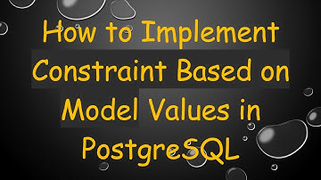How to Implement Constraint Based on Model Values in PostgreSQL