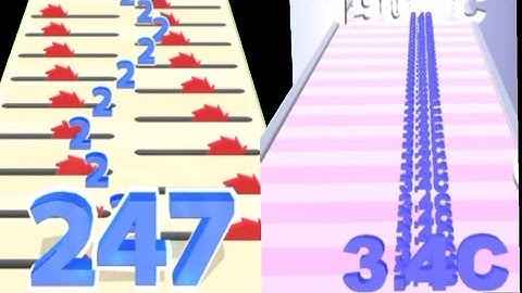 New Record Satisfying Math Gameplay - Number Run Vs Number Merge Run