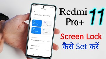 How to Set Screen Lock in Redmi Note 11 Pro Plus | Redmi Note 11 Pro+ me Pattern Lock Kaise Lagaye