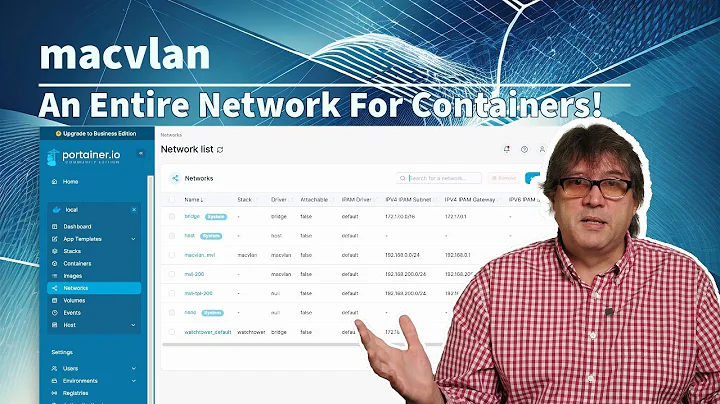 macvlan - an entire network just for containers