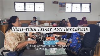 Tugas Individu 1, Nilai-Nilai Dasar Asn Berakhlak - Berorientasi Pelayanan - Latsar Cpns 2026