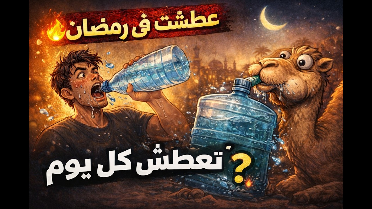 كيف تقلل من الشعور بالعطش في #شهر_رمضان 🌙🚰