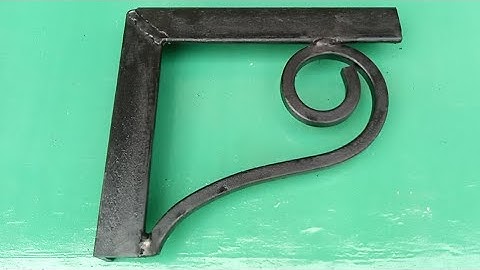 How To Make A Metal Shelf Bracket At Home